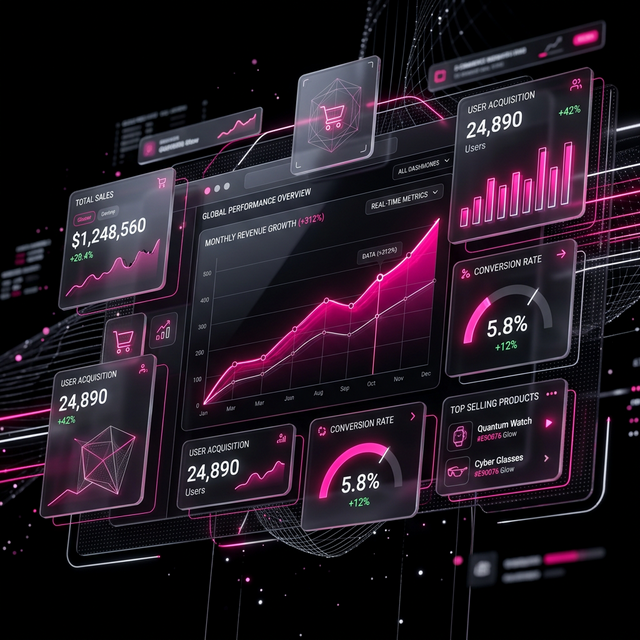 Abstract Web Dashboard - MG Web Studio