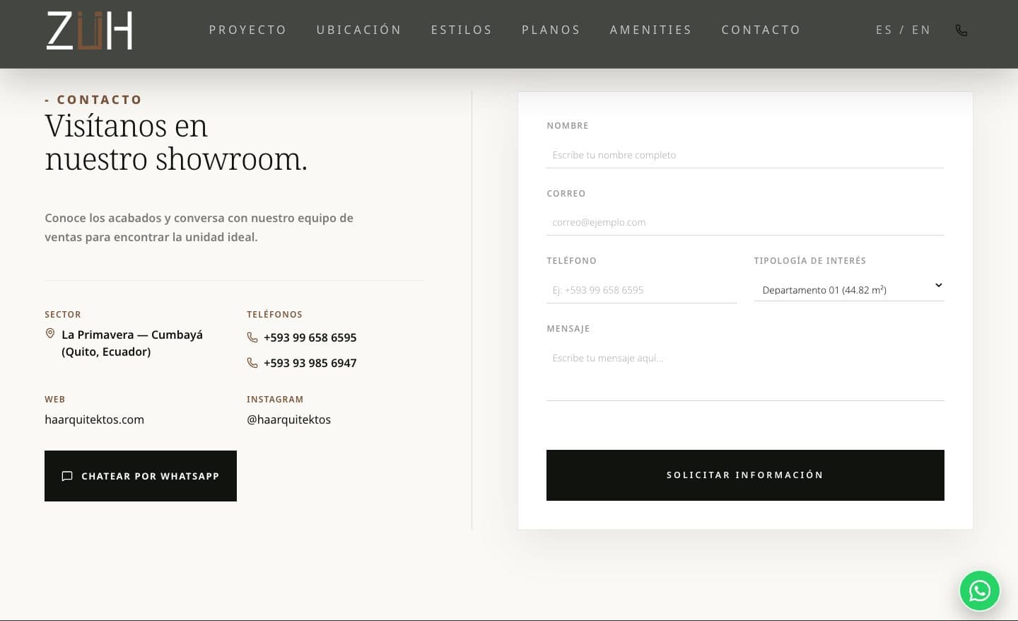 Del interés a la cita de showroom