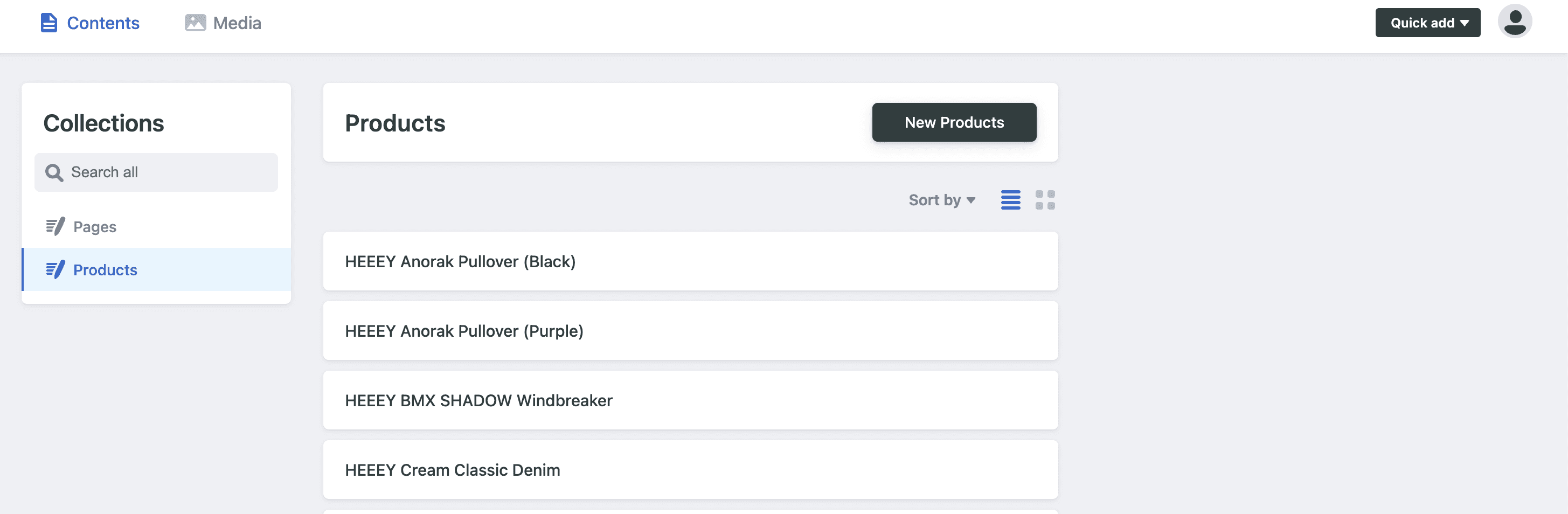 Admin Panel - Gestión